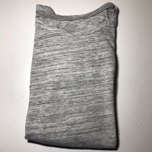Long sleeve grey and white long sleeve top